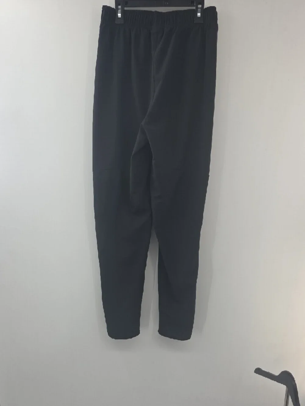Nike Black Mens Lightweight Track Pants with White Swoosh